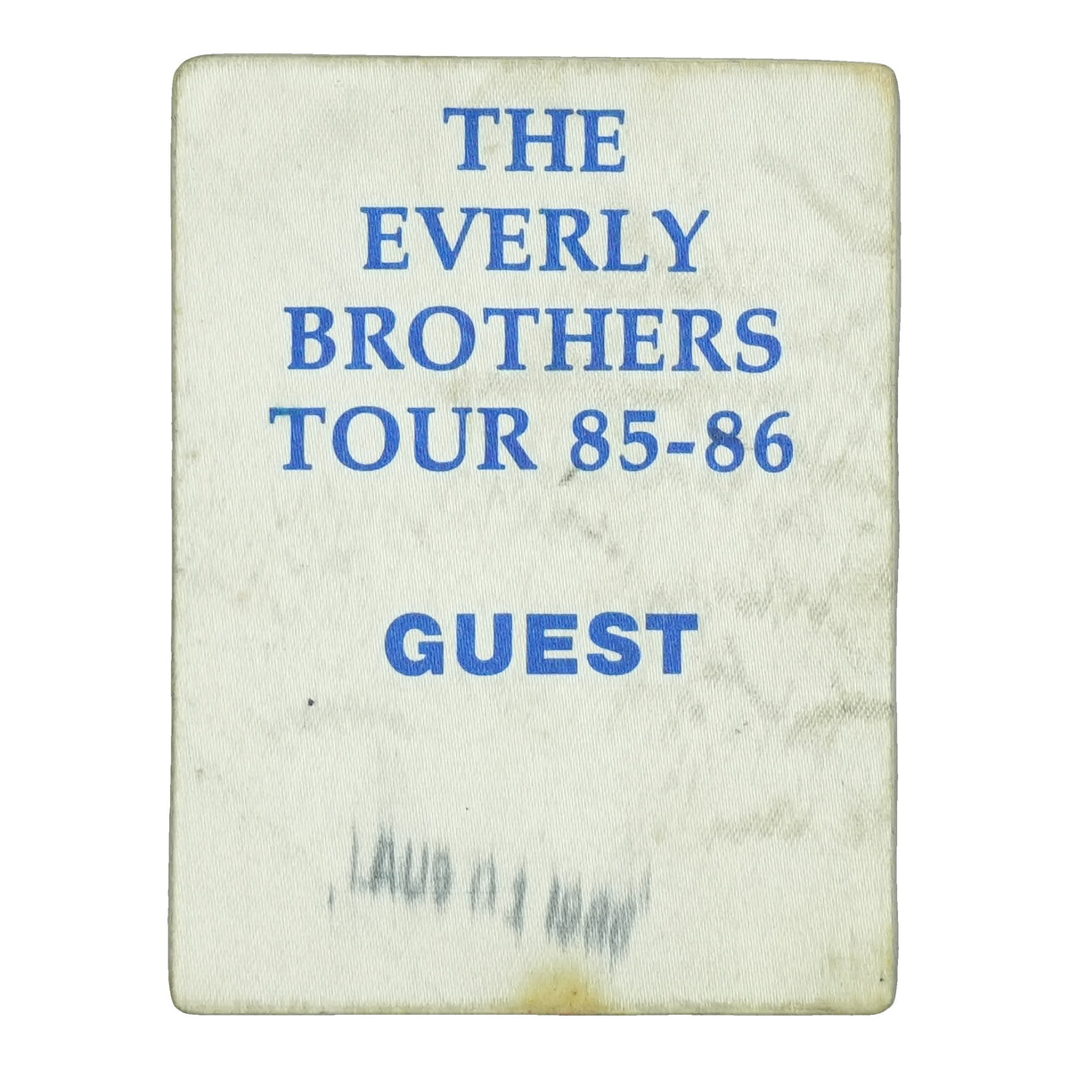 1985 The Everly Brothers Guest Backstage Pass front