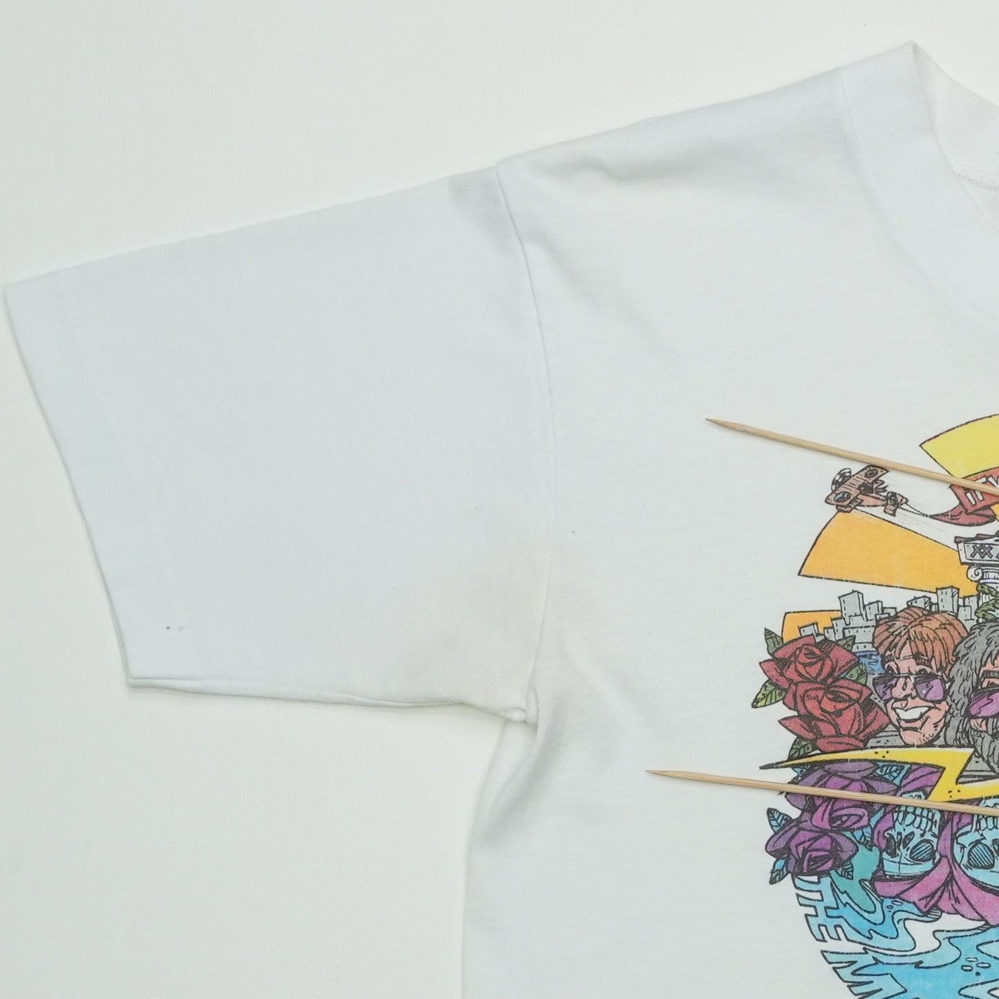 1985 Grateful Dead Music Never Stopped Shirt Detail 3