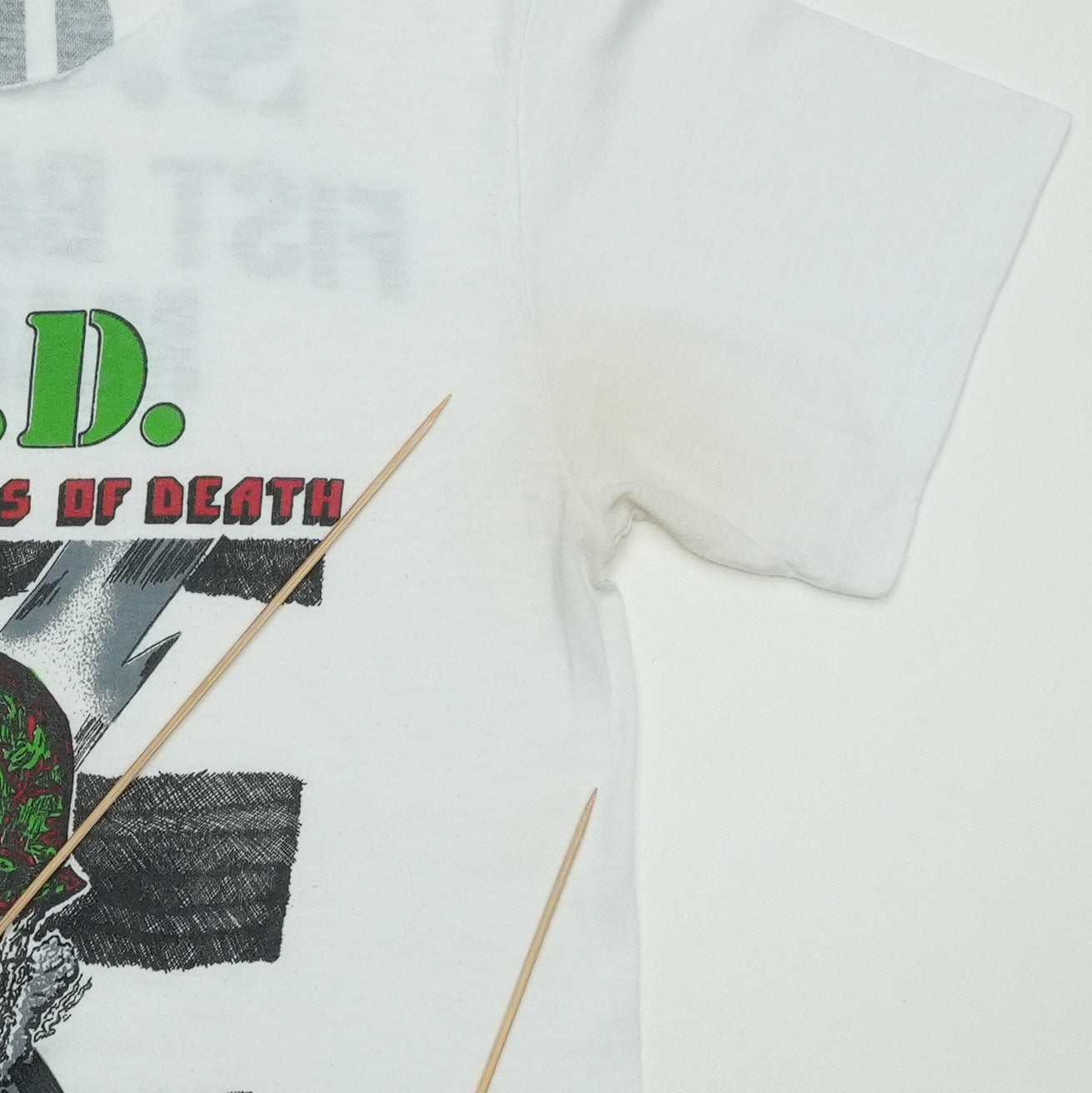 1985 S.O.D. Stormtroopers of Death Speak English or Die Shirt Detail 4