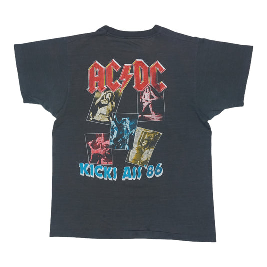 1986 ACDC Who Made Who Tour Shirt Back