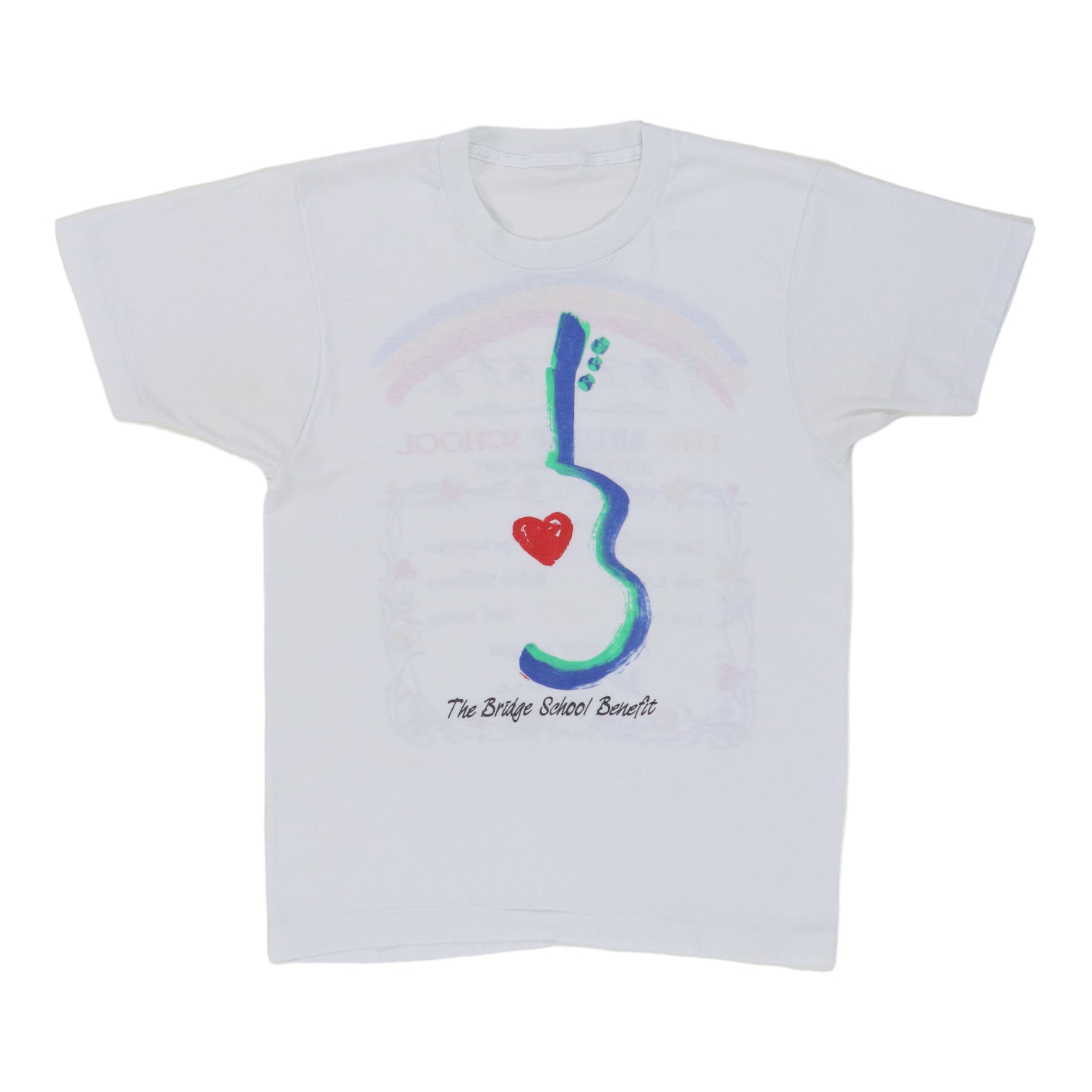 1986 Bridge School Benefit Concert Shirt | Authentic Vintage Tee