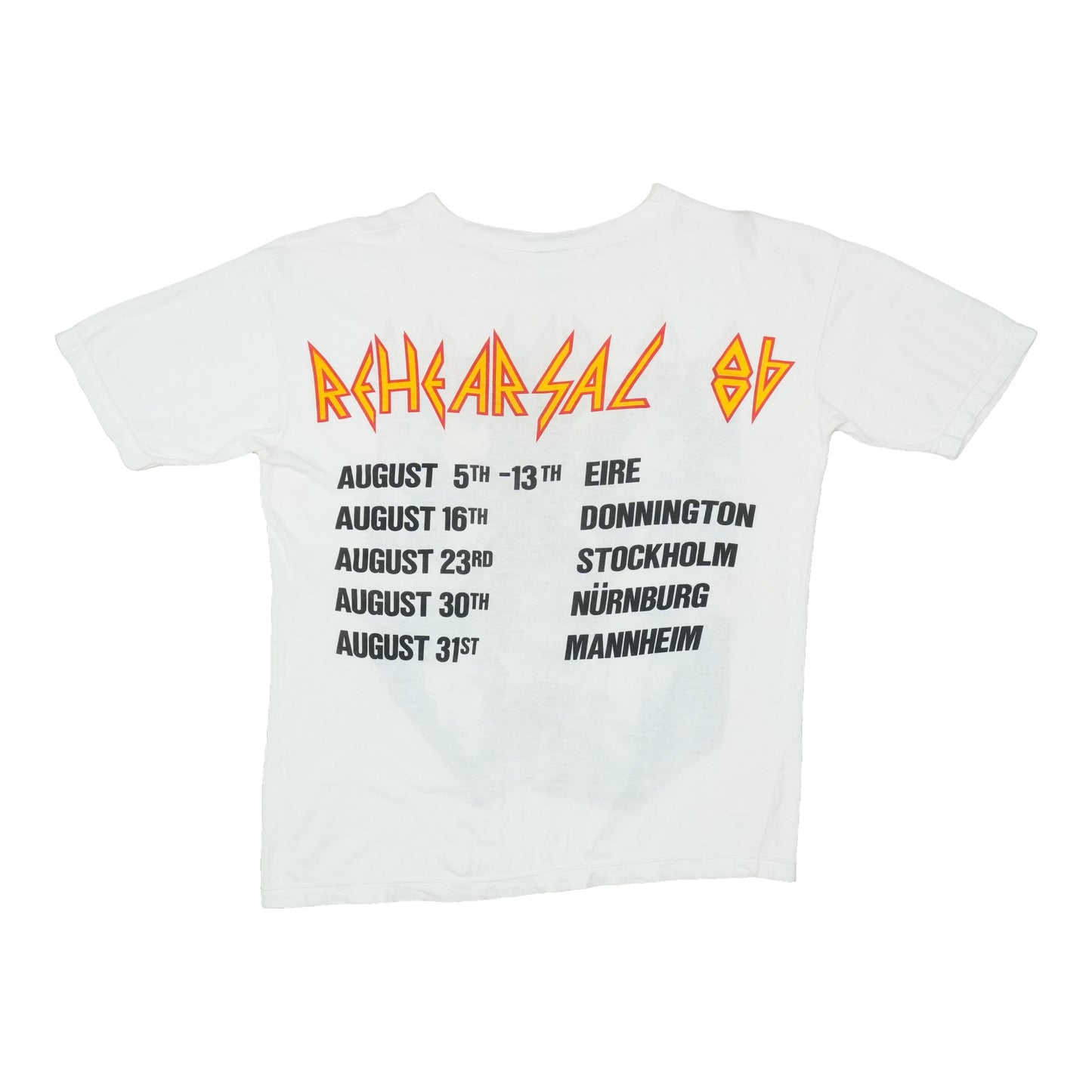 1986 Def Leppard Rehearsal Shirt