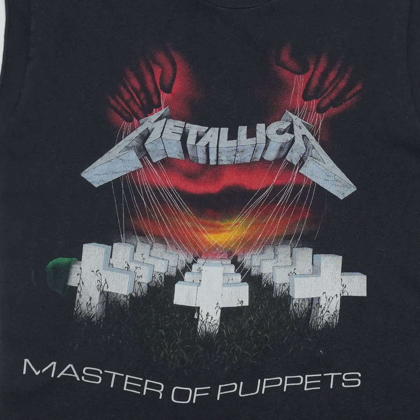 1986 Metallica Master Of Puppets Damage Inc Tour Shirt Detail 1