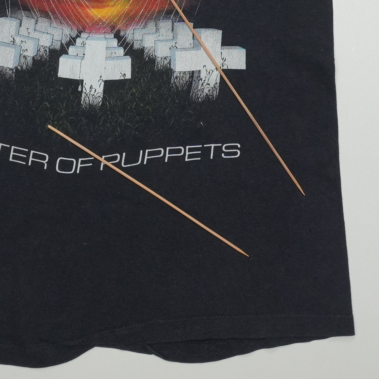 1986 Metallica Master Of Puppets Damage Inc Tour Shirt Detail 2