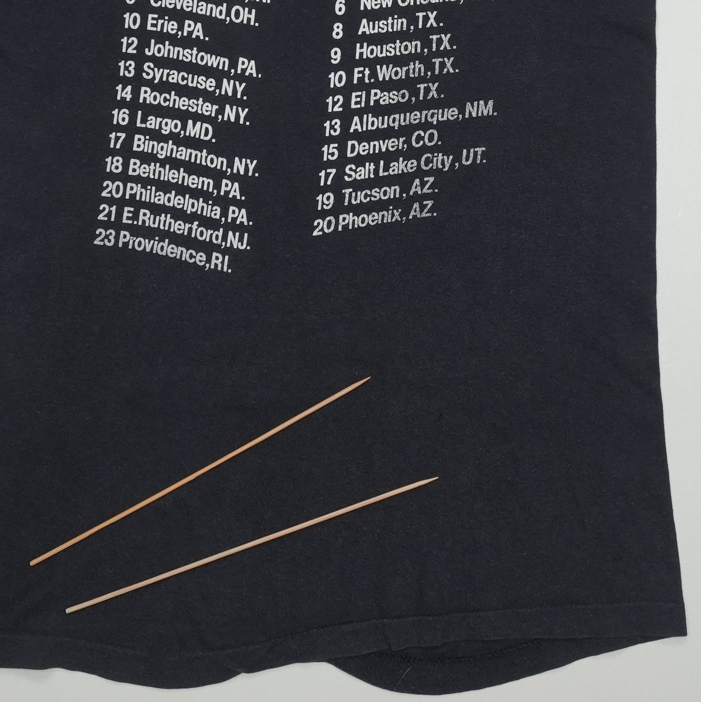 1986 Metallica Master Of Puppets Damage Inc Tour Shirt Detail 5