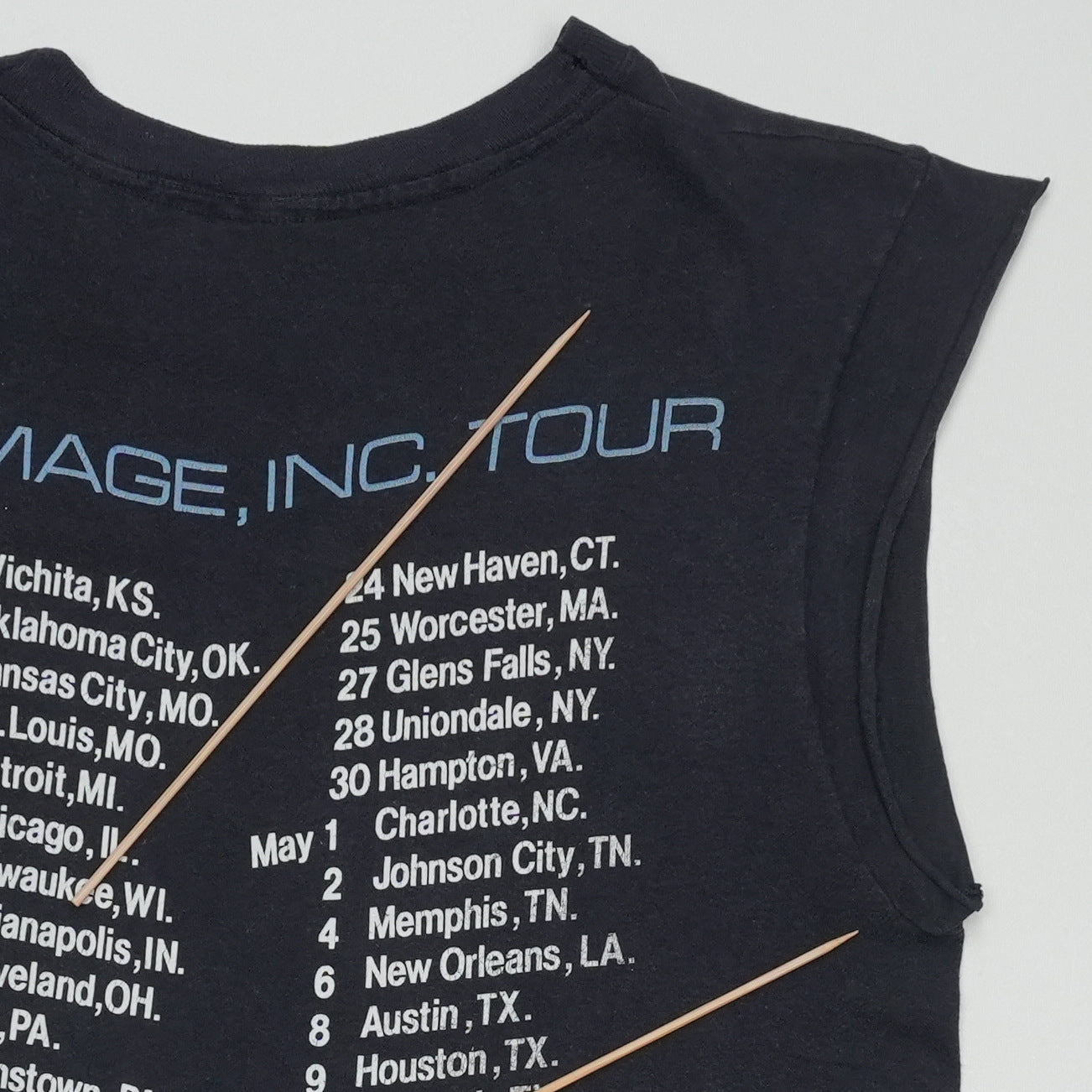 1986 Metallica Master Of Puppets Damage Inc Tour Shirt Detail 6