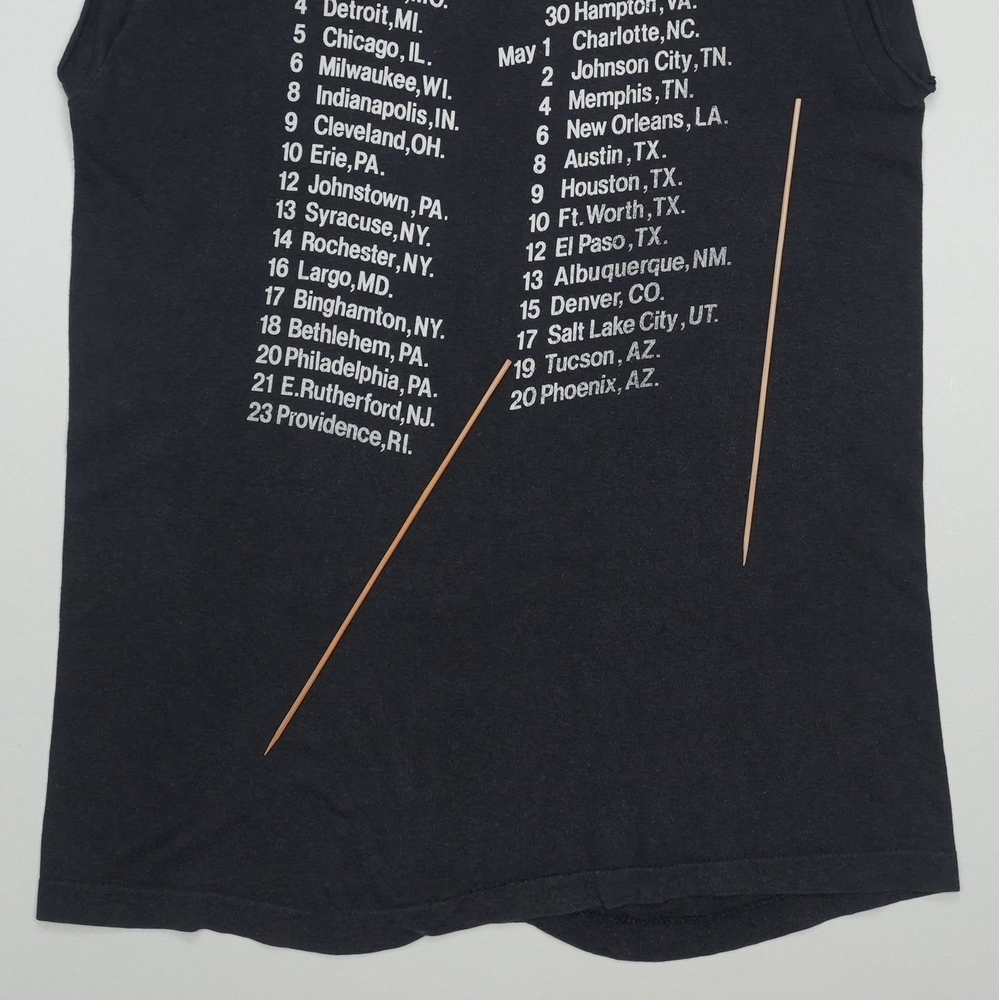 1986 Metallica Master Of Puppets Damage Inc Tour Shirt Detail 8