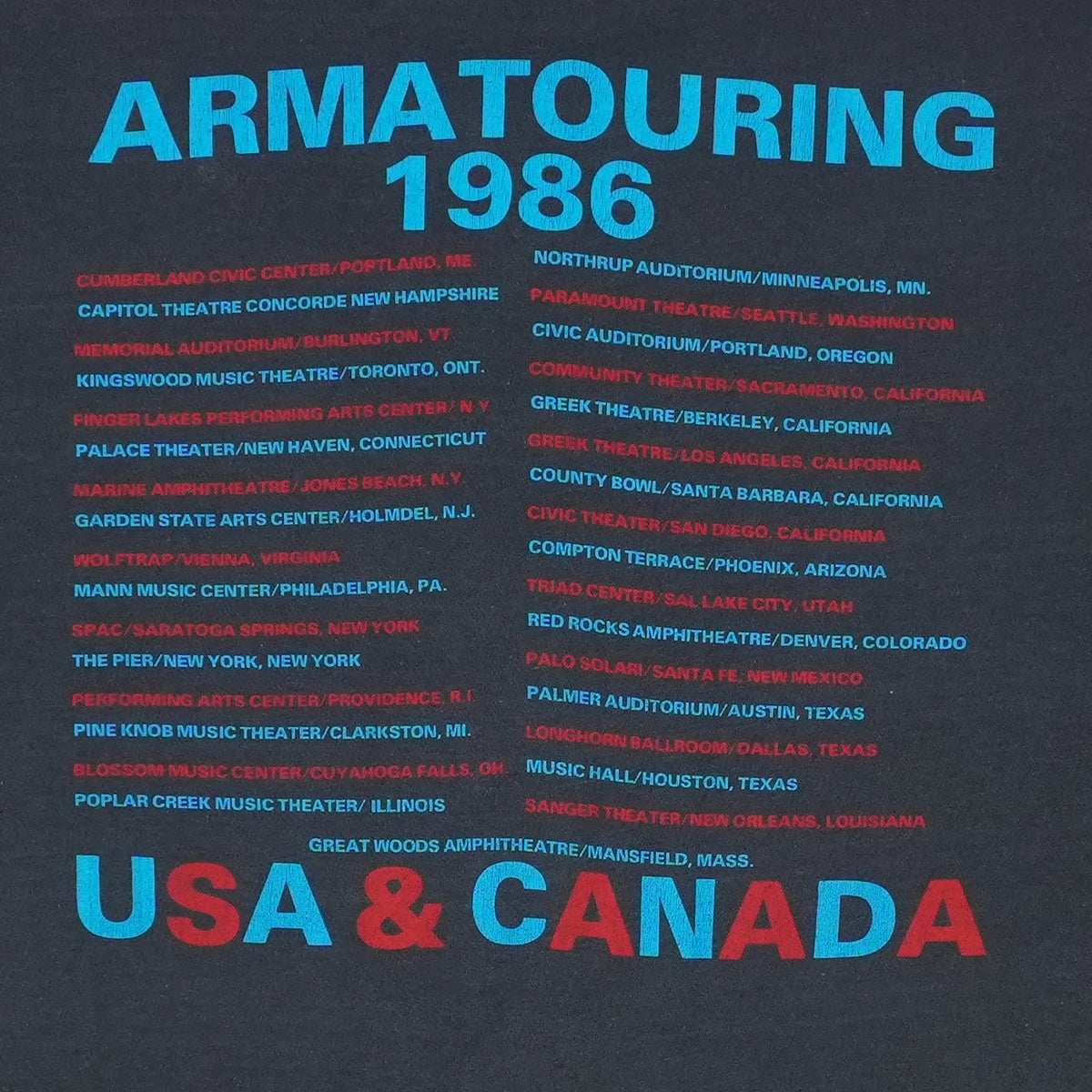 1986 Joan Armatrading Sleight of Hand Tour Shirt