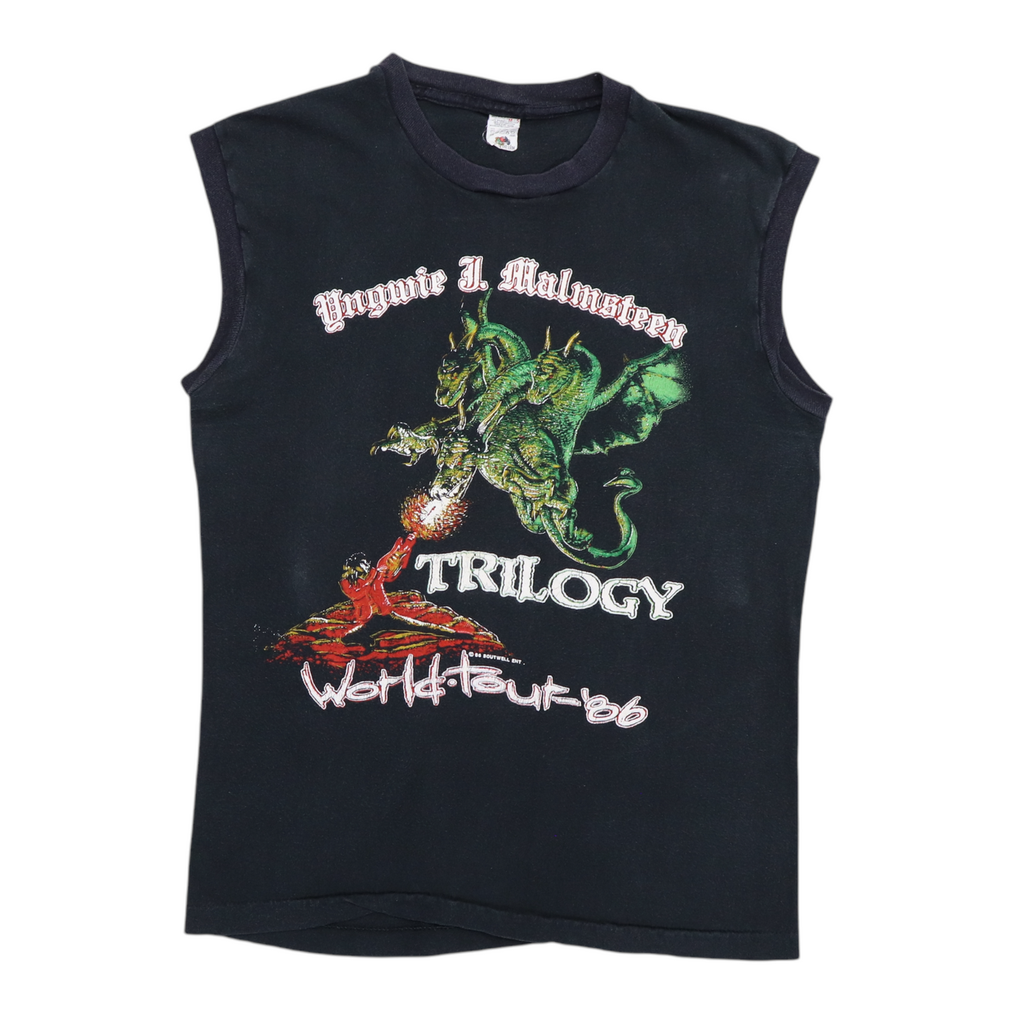 1986 Yangwie Malmsteen World Tour Sleeveless Shirt