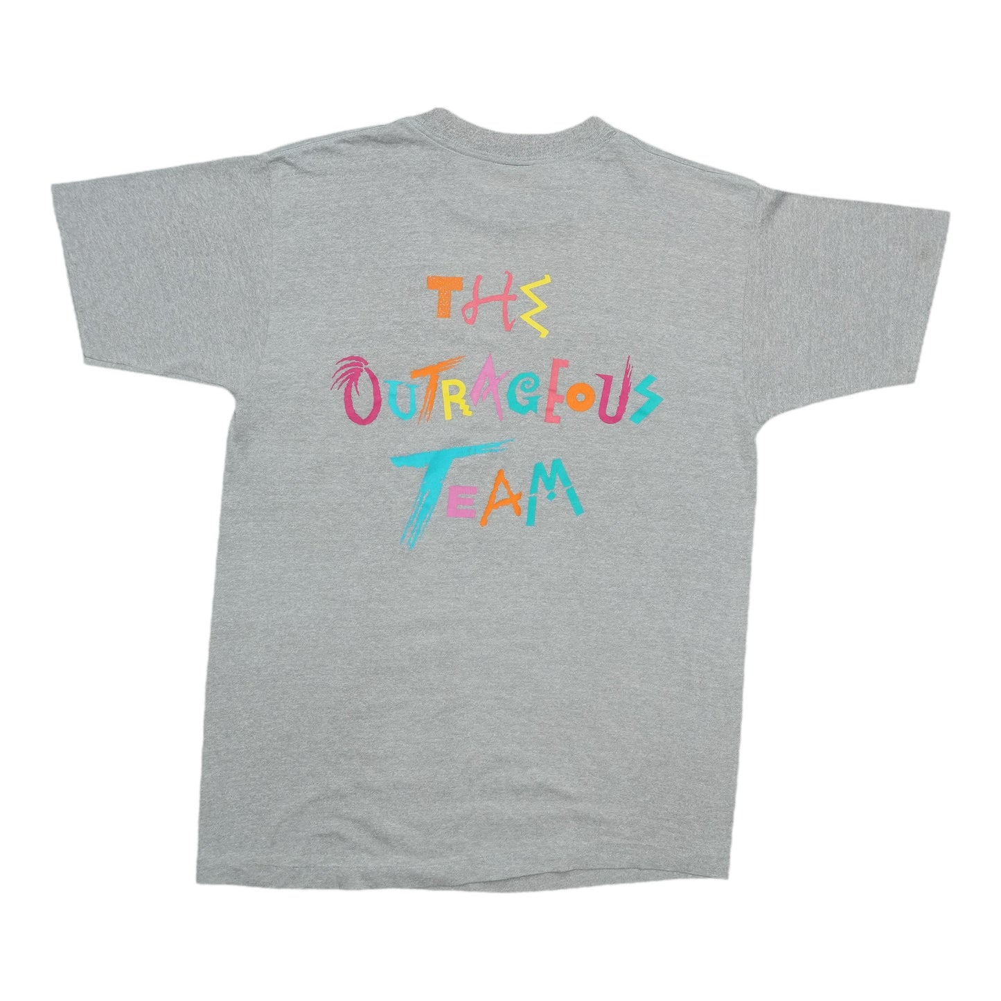 1986 Cyndi Lauper The Outrageous Team Shirt Back