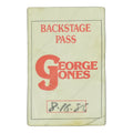 1986 George Jones Backstage Pass front