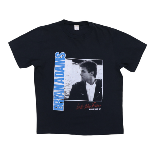 1987 Bryan Adams Into The Fire World Tour Shirt
