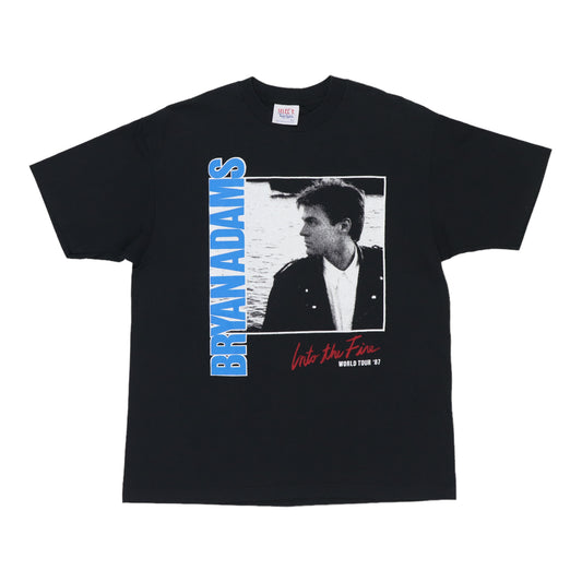 1987 Bryan Adams Into The Fire World Tour Shirt