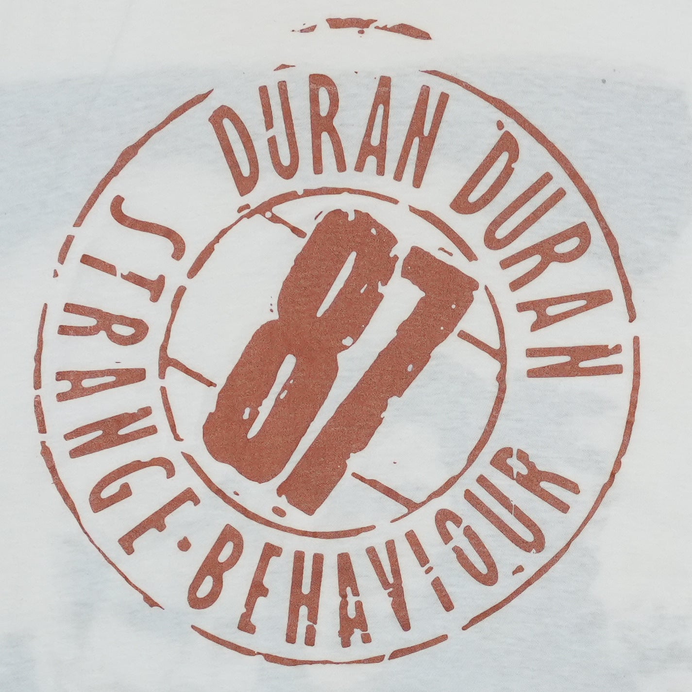 1987 Duran Duran Strange Behaviour Tour Shirt