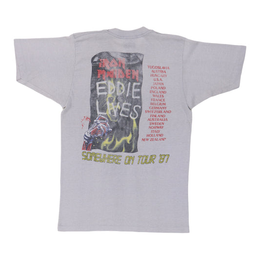 1987 Iron Maiden Somewhere On Tour Shirt