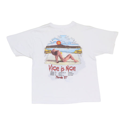 1987 Iron Maiden Vice Is Nice Tour Shirt