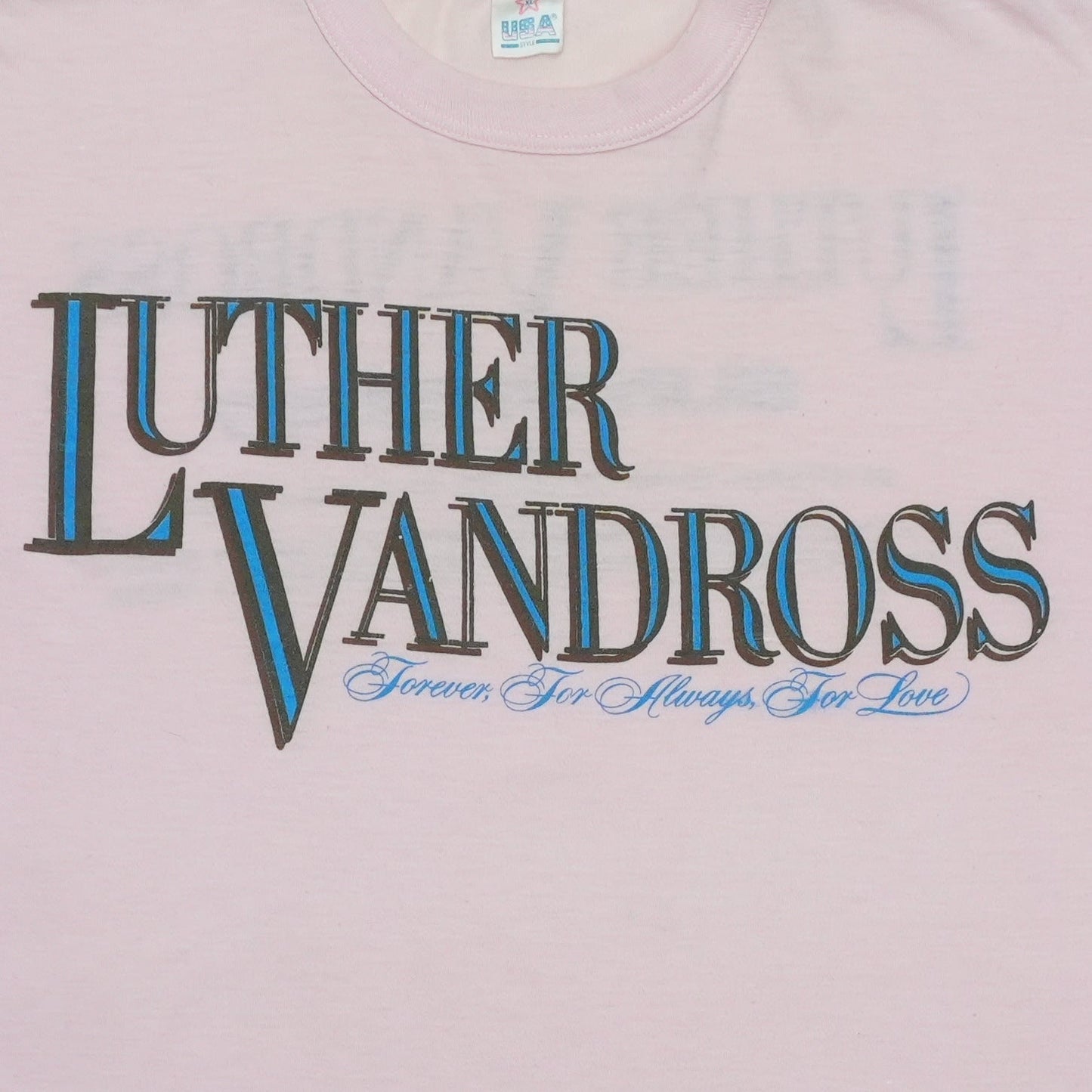 1987 Luther Vandross European Tour Shirt Detail 1
