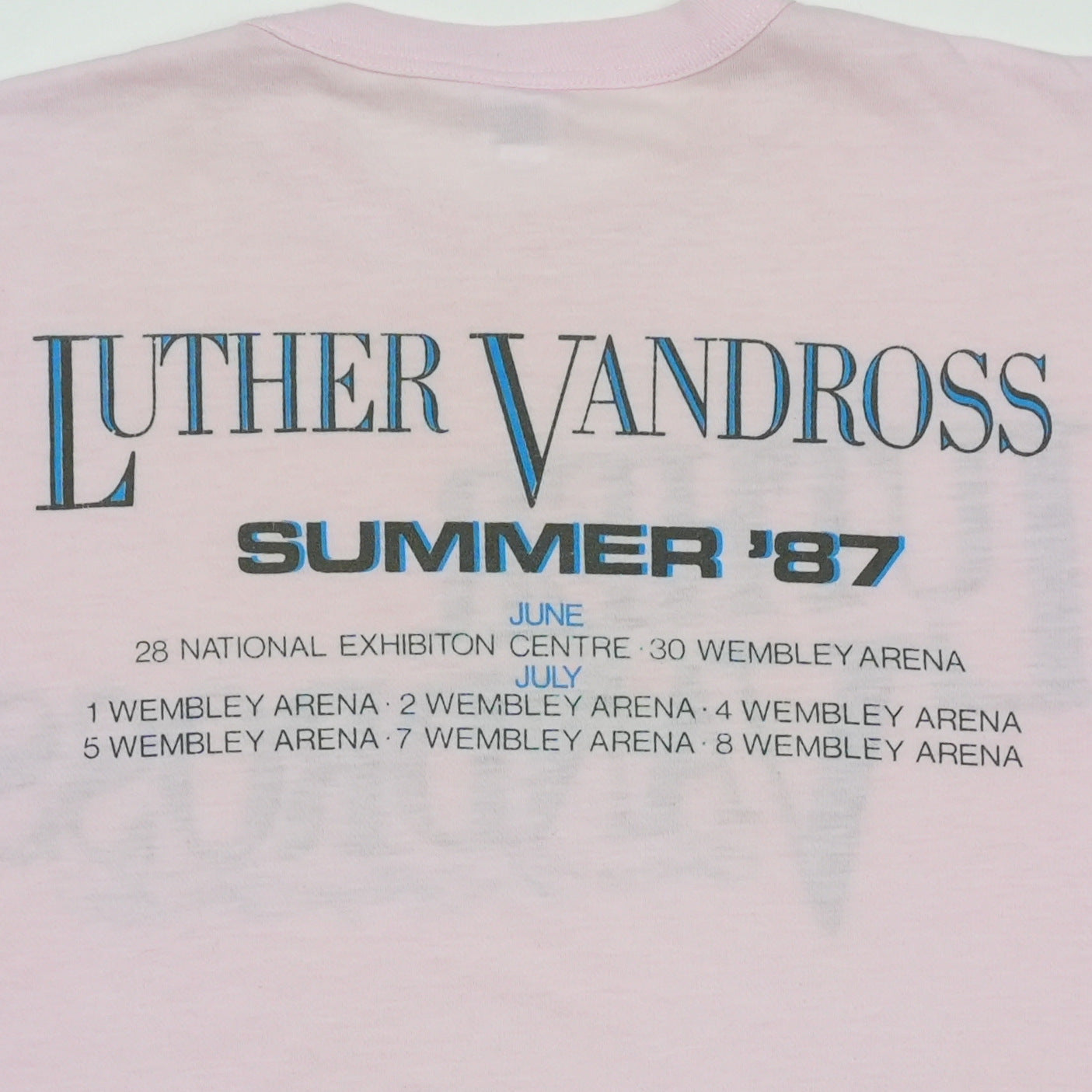 1987 Luther Vandross European Tour Shirt Detail 3