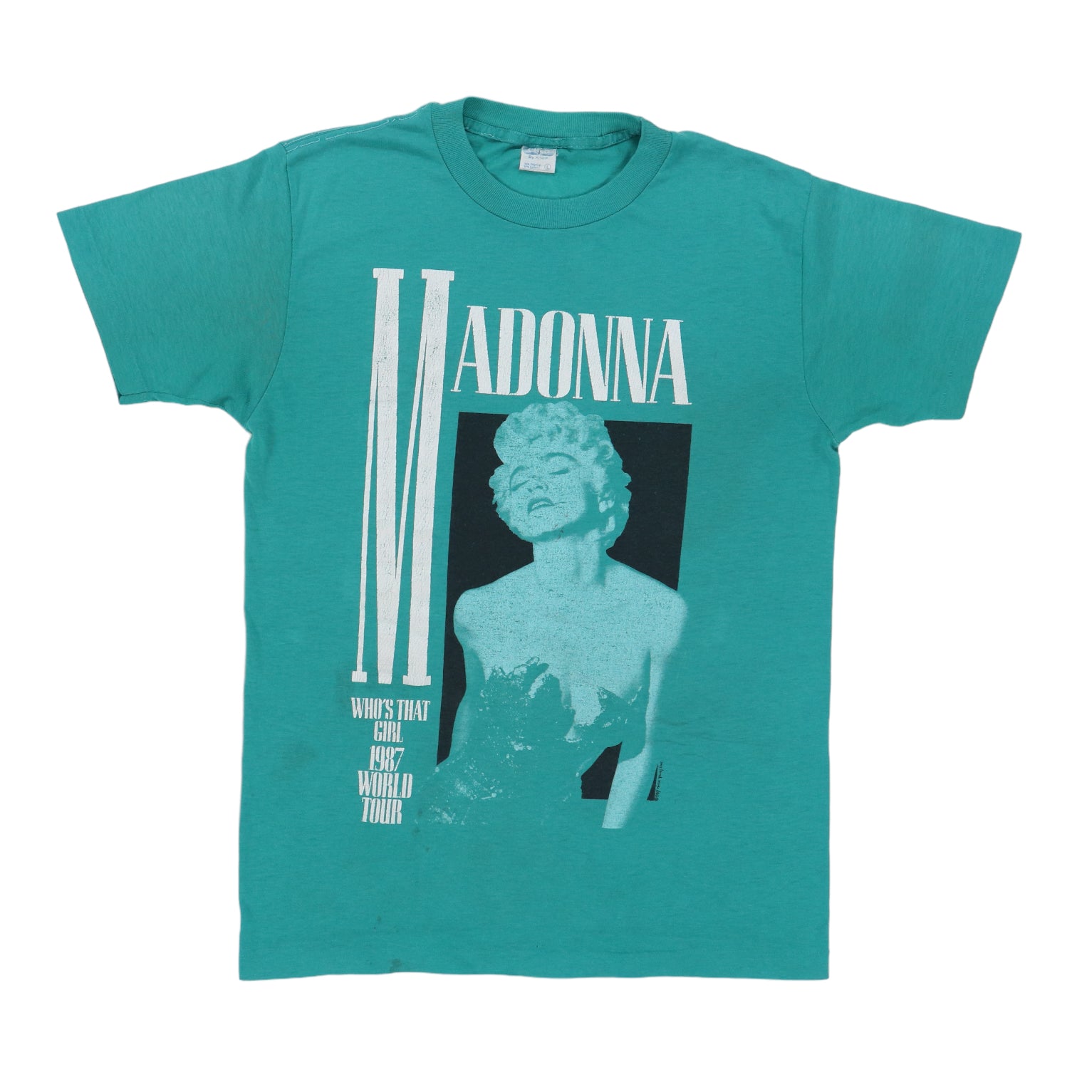 トップス madonna who's that girl 1987 world tour 1987 Madonna Who's That Girl World Tour Shirt – WyCo Vintage