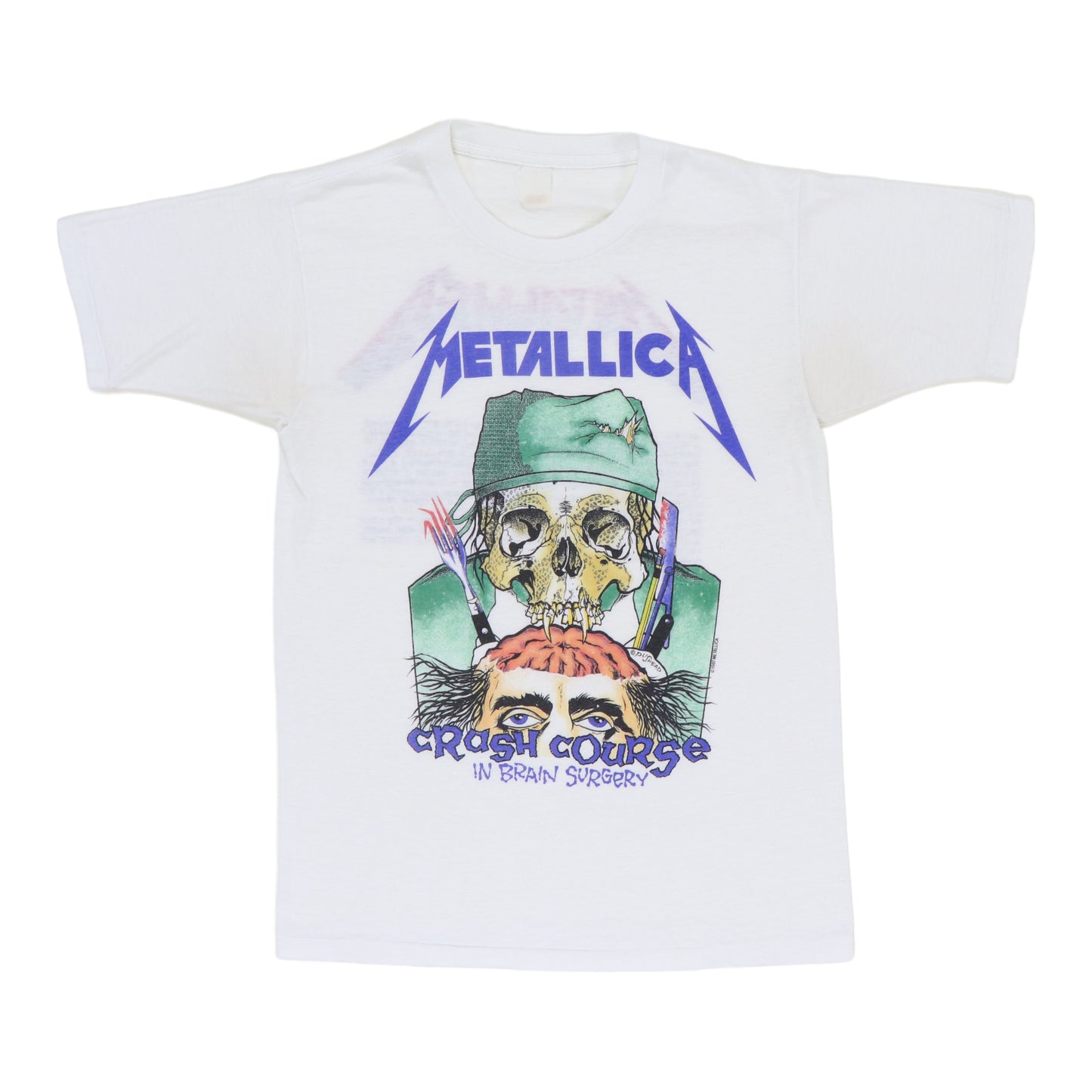 1987 Metallica Crash Course In Brain Surgery Shirt