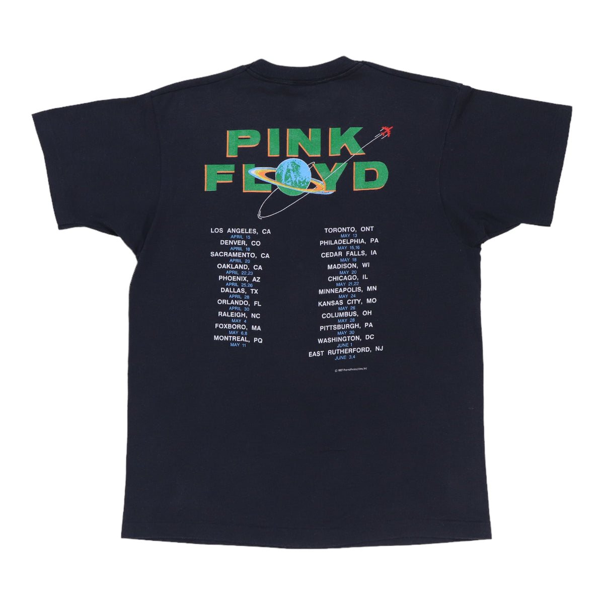 1987 Pink Floyd Momentary Lapse Of Reason Tour Shirt | Authentic 