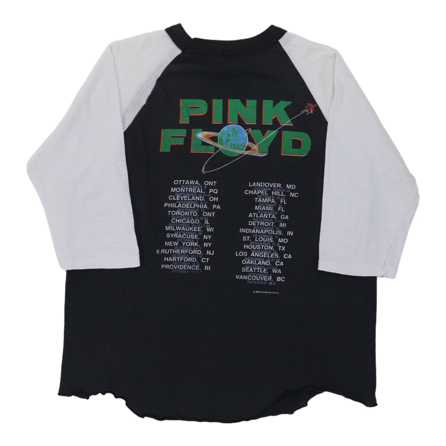 1987 Pink Floyd Momentary Lapse Tour Jersey Shirt
