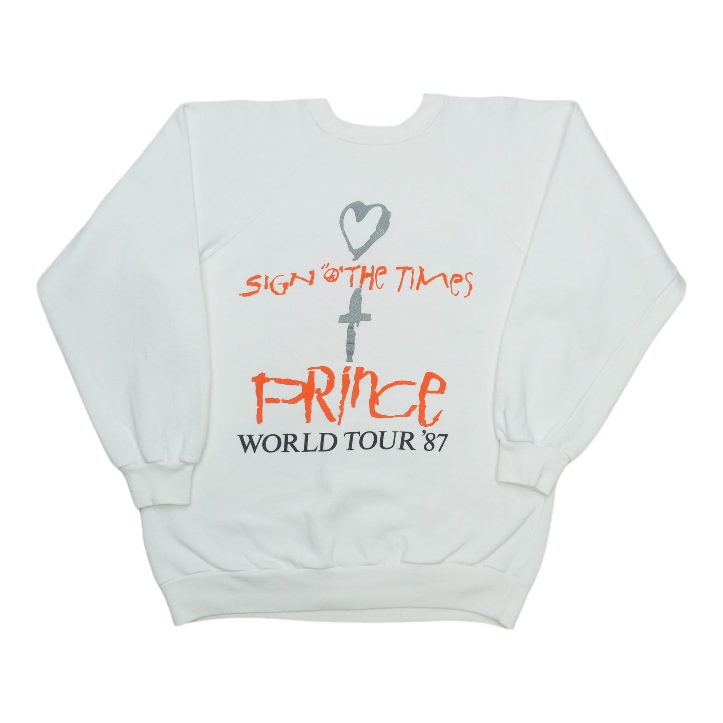 1987 Prince Sign O The Times World Tour Sweatshirt Back