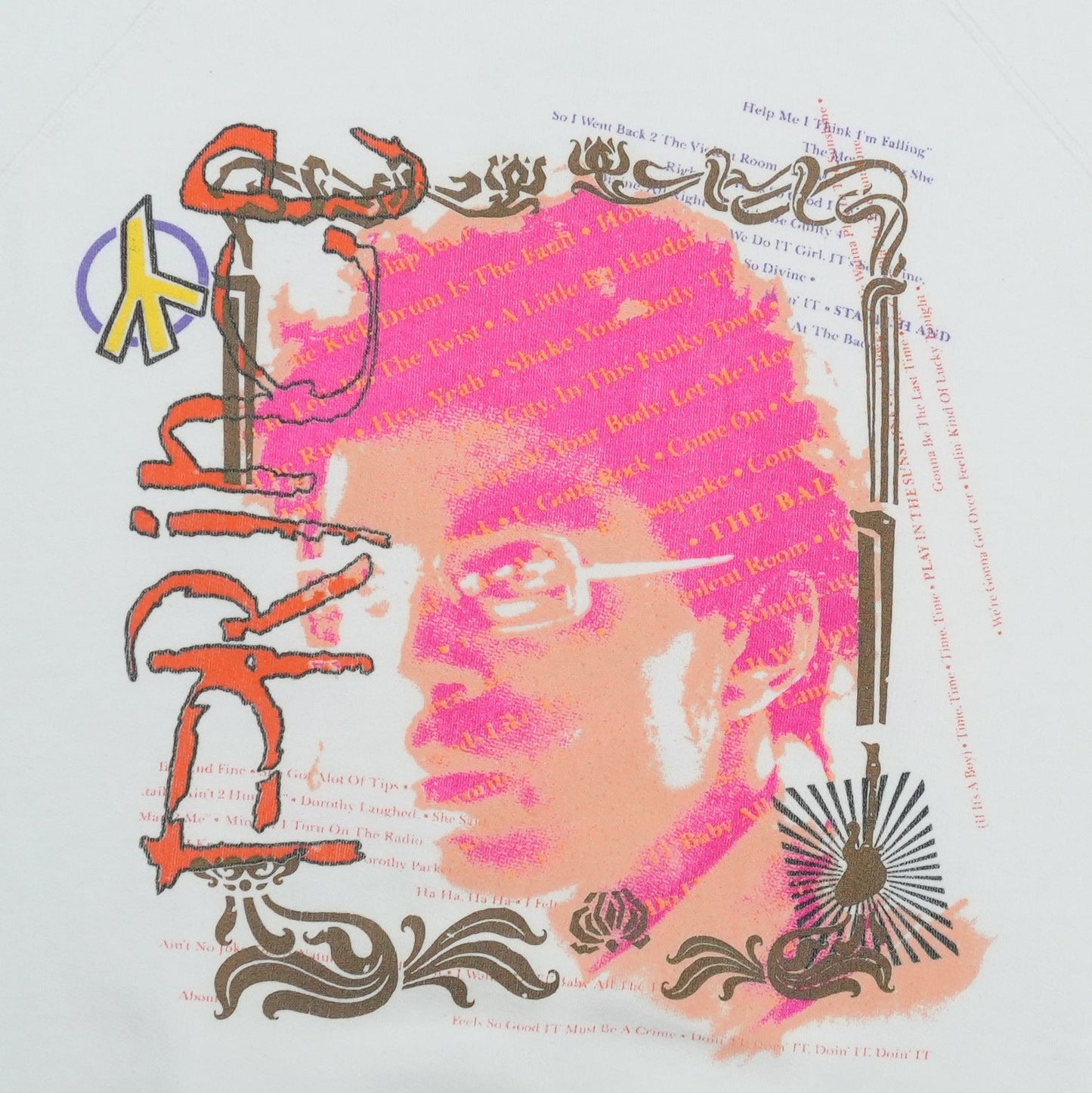 1987 Prince Sign O The Times World Tour Sweatshirt Detail 1