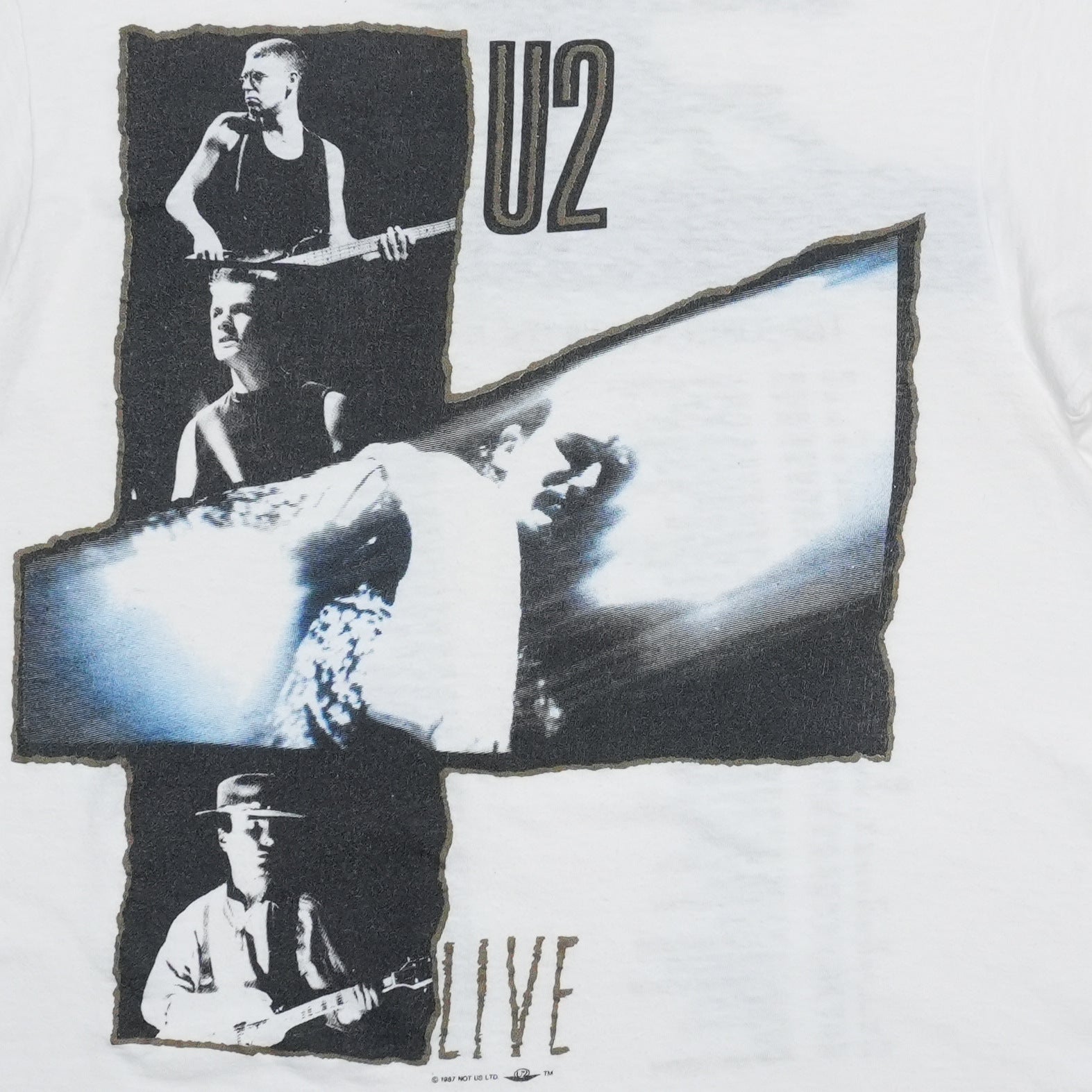 Buy 1987 U2 Joshua Tree Tour Shirt - Vintage T Shirt by WyCo Vintage