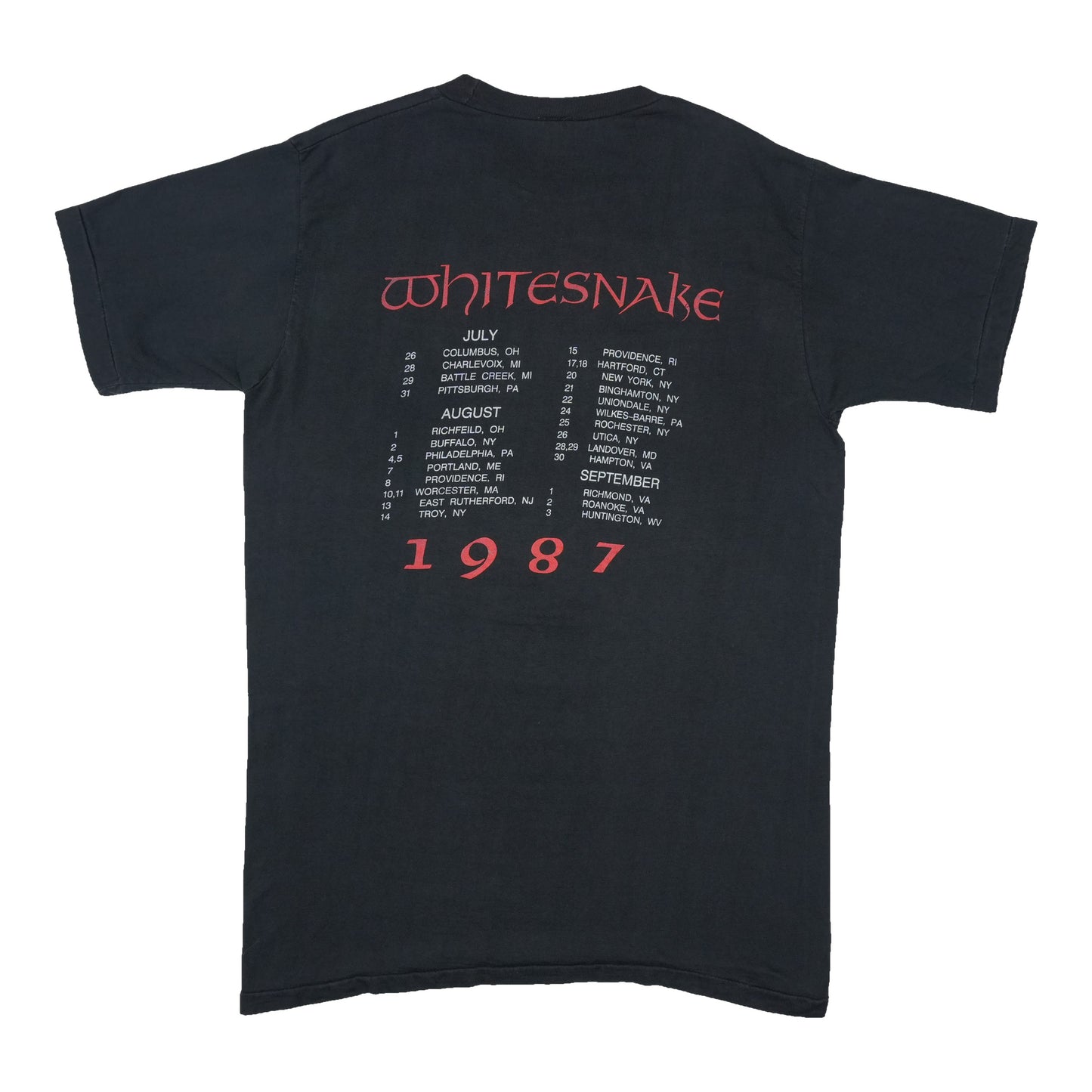1987 Whitesnake David Coverdale Tour Shirt