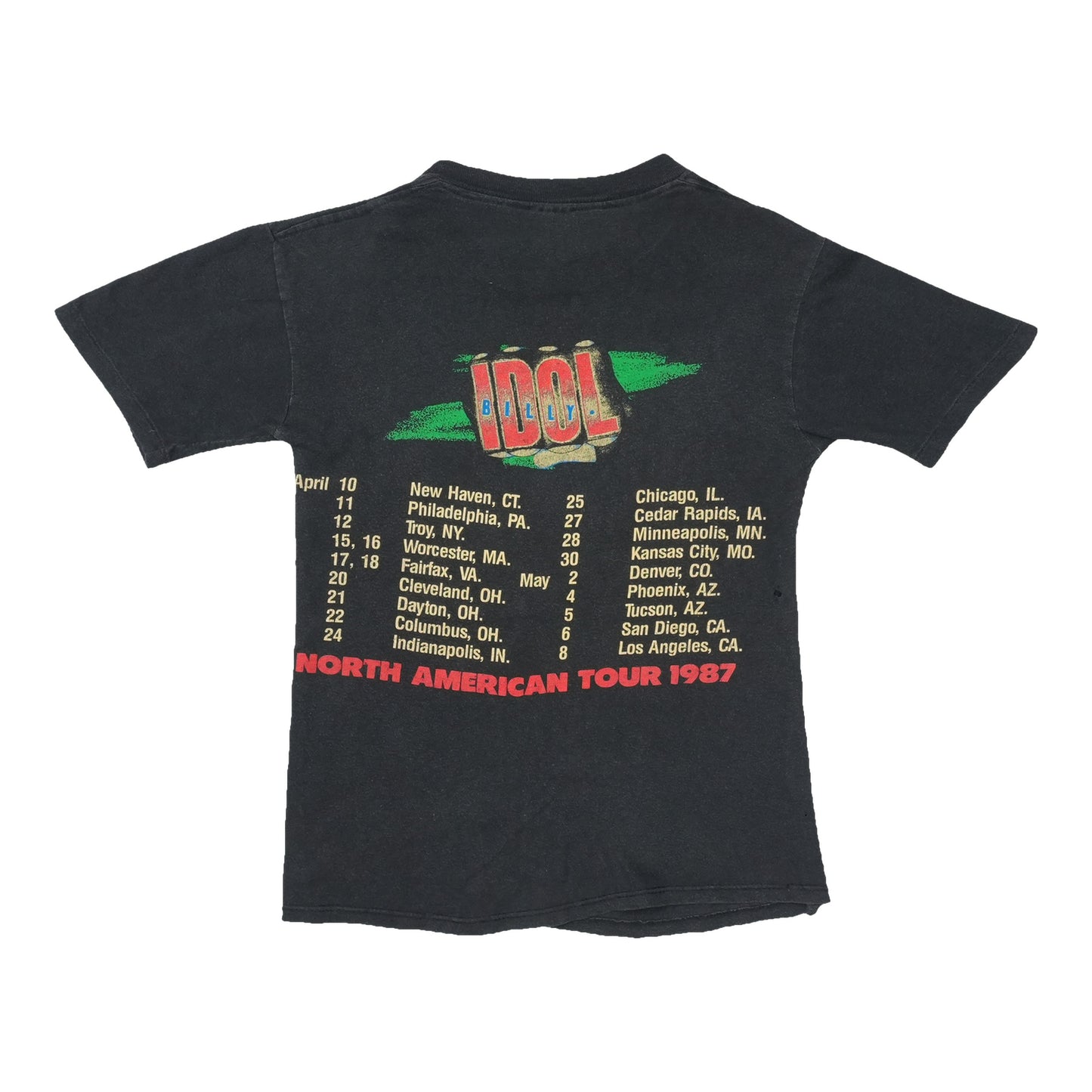 1987 Billy Idol North American Tour Shirt