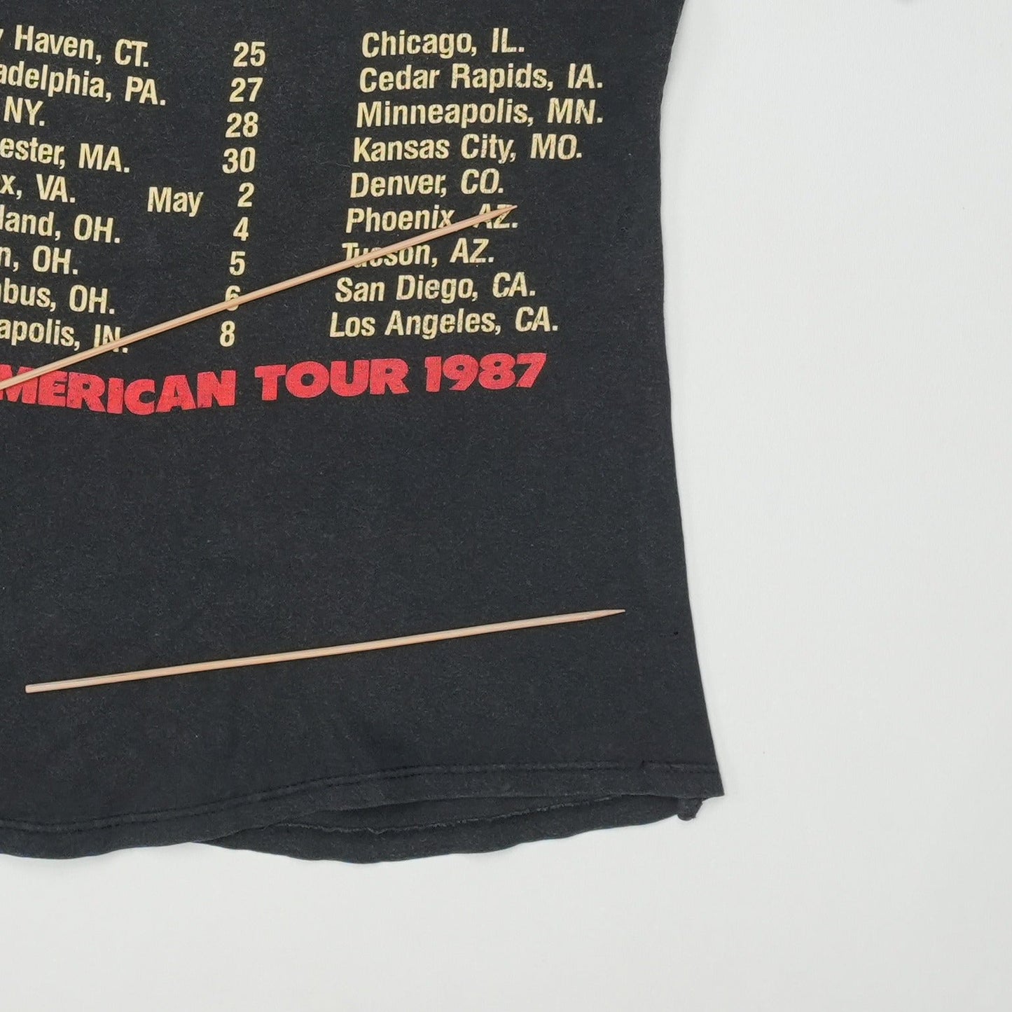 1987 Billy Idol North American Tour Shirt