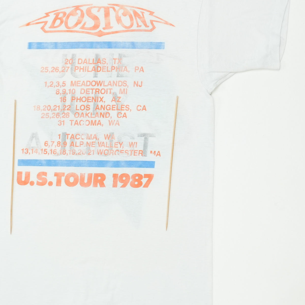 1987 Boston US Tour Shirt