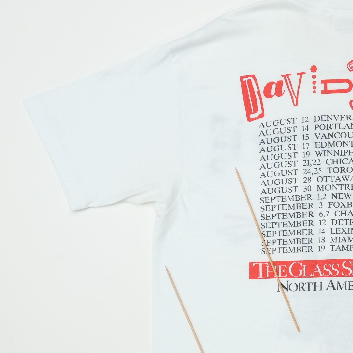1987 David Bowie Glass Spider Tour Shirt