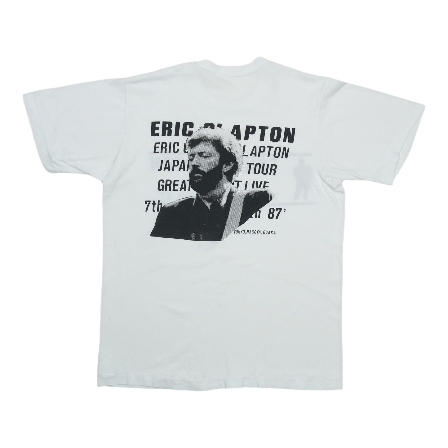 1987 Eric Clapton 7th Japan Tour The Greatest Live Shirt Back