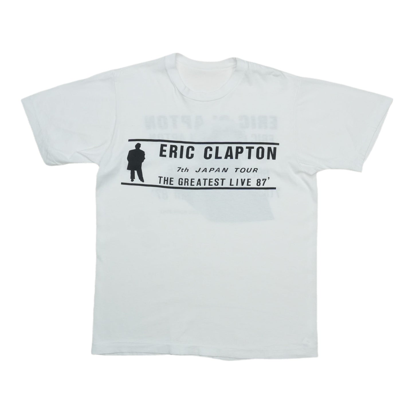 1987 Eric Clapton 7th Japan Tour The Greatest Live Shirt Front