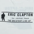 1987 Eric Clapton 7th Japan Tour The Greatest Live Shirt Tag