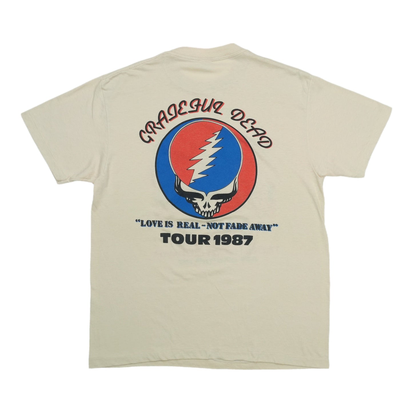 1987 Grateful Dead A Weekend at the Beach Ventura Concert Shirt Back