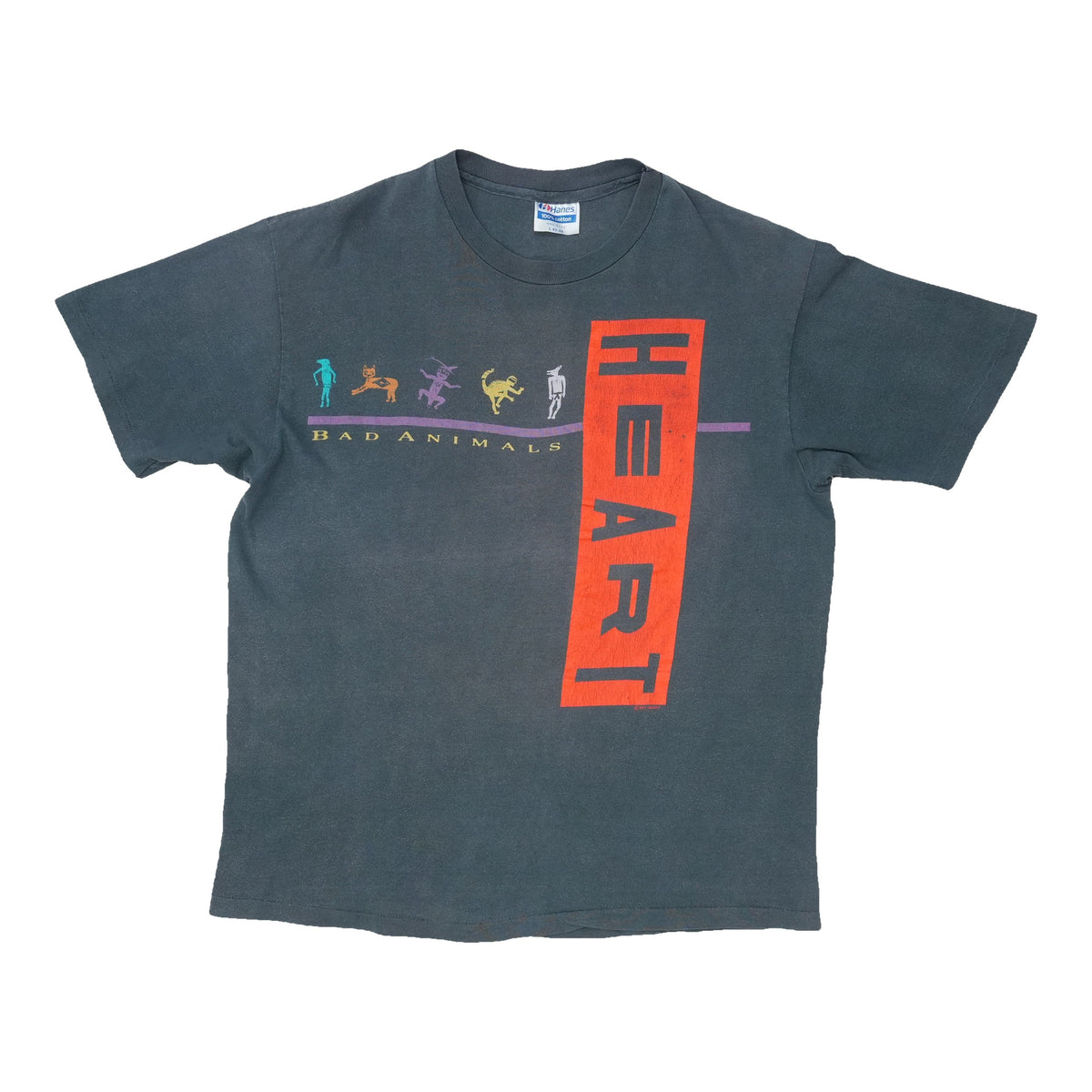 1987 Heart Bad Animals World Tour Shirt