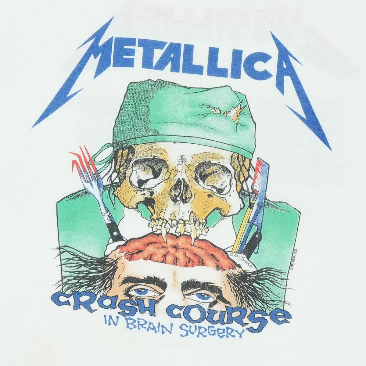 1987 Metallica Crash Course In Brain Surgery Shirt