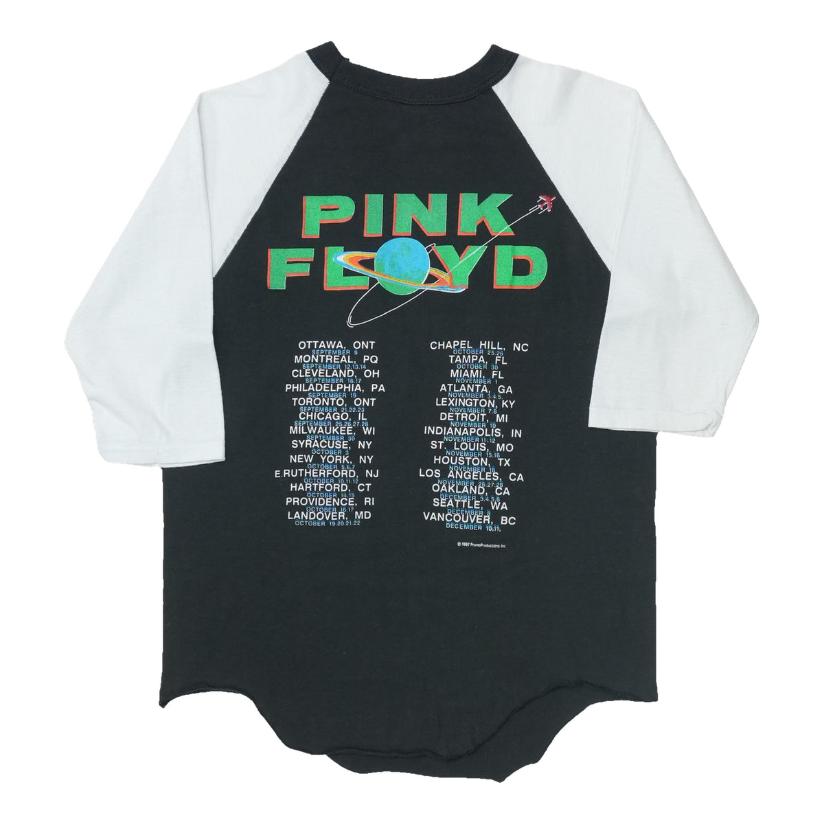 1987 Pink Floyd Dark Side Of The Moon Jersey Shirt