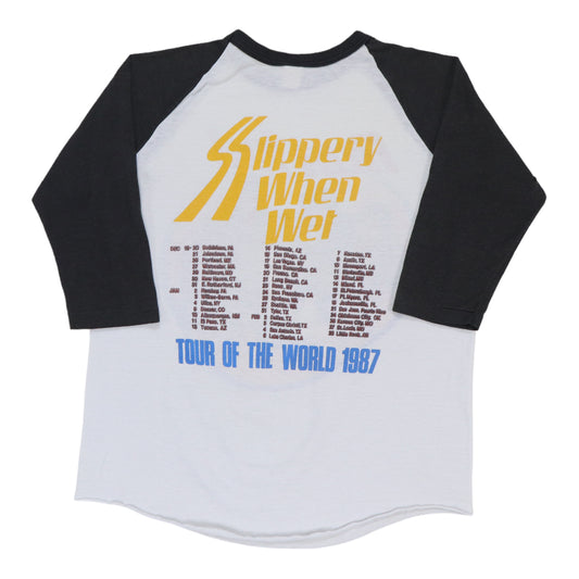 1987 Bon Jovi Slippery When Wet Tour Jersey Shirt