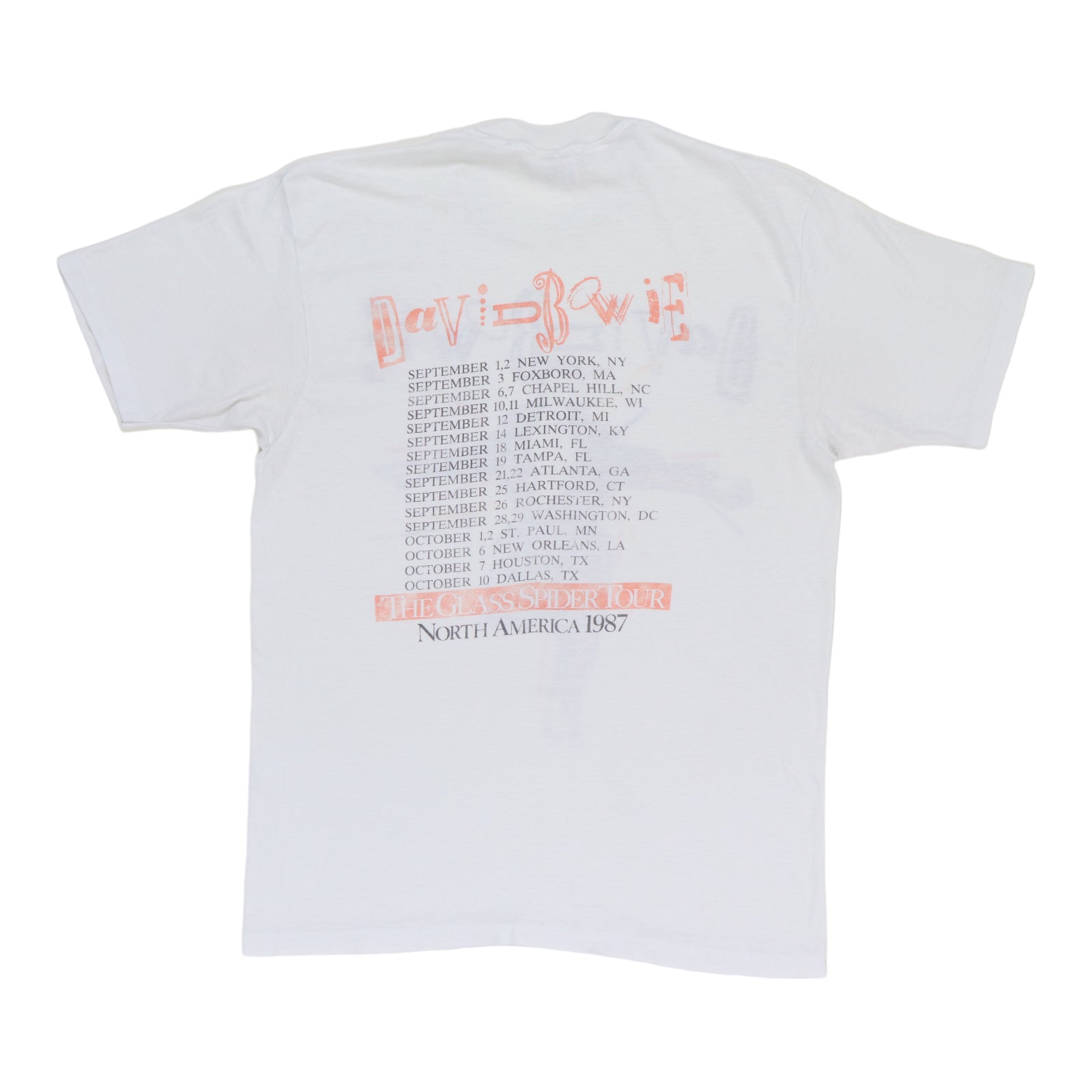 1987 David Bowie Glass Spider Tour Shirt | Authentic Vintage Tee