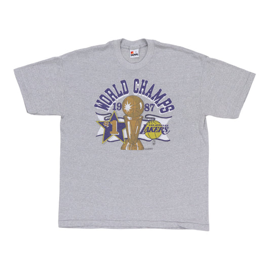 1987 Los Angeles Lakers World Champs Shirt