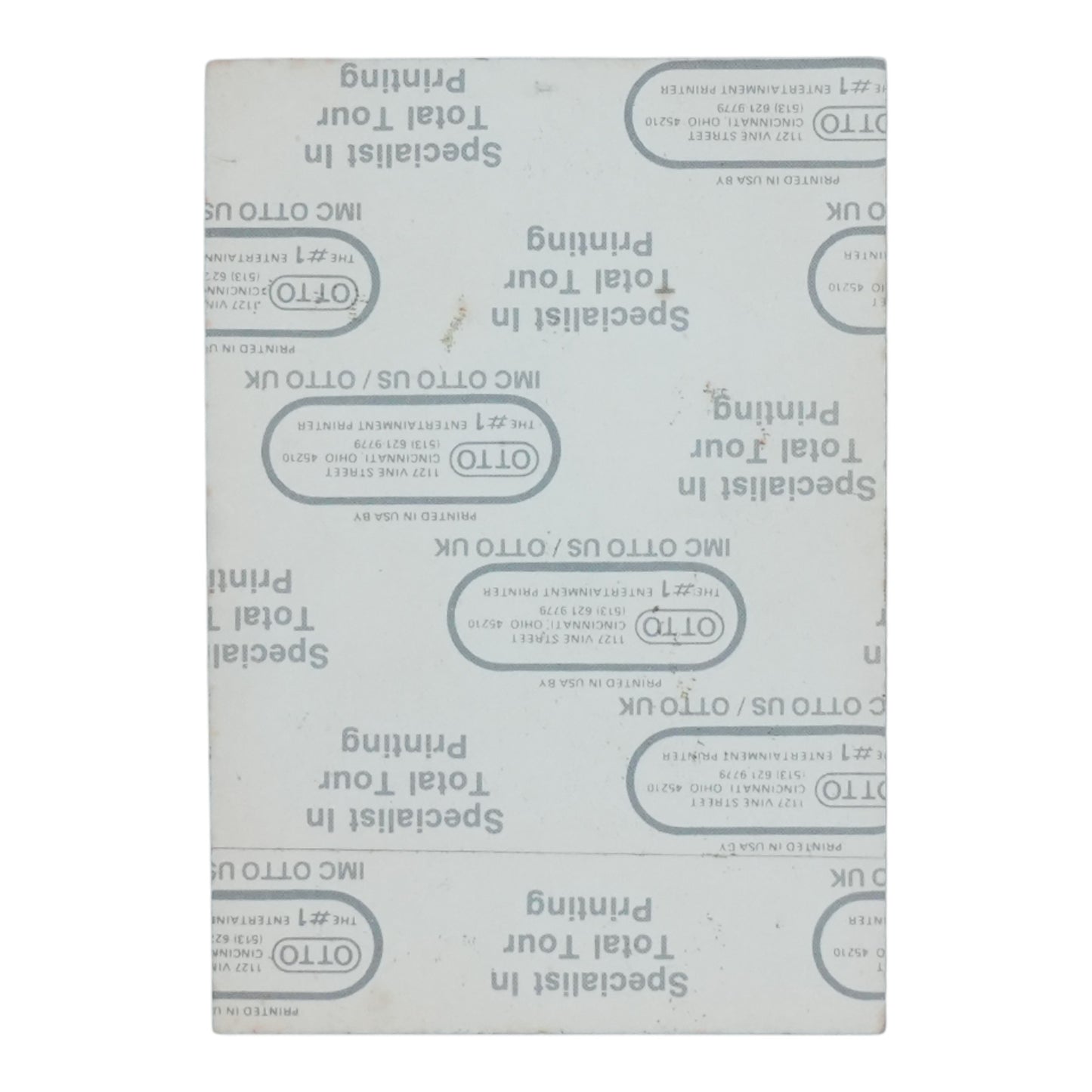 1987 Warren Zevon Sentimental Hygiene Tour Backstage Pass