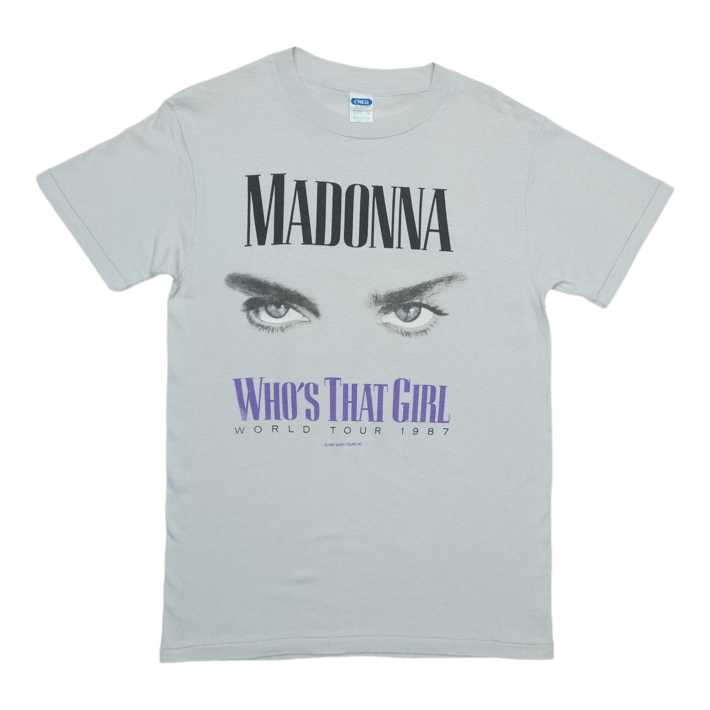 1987 Madonna Who's That Girl World Tour Shirt Front