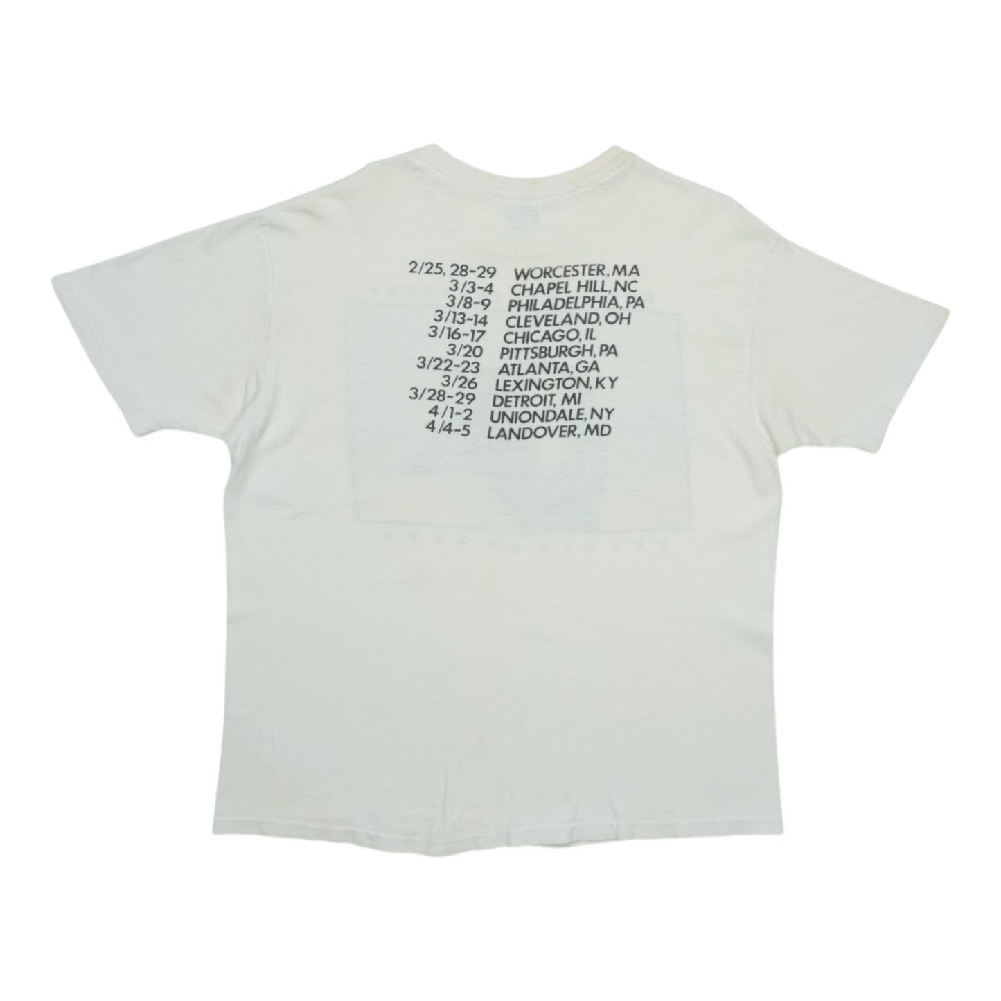 1987 Bruce Springsteen Tunnel of Love Shirt Back