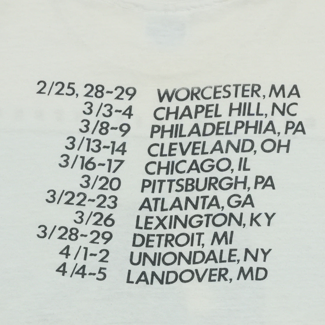 1987 Bruce Springsteen Tunnel of Love Shirt Detail 6