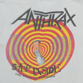 1988 Anthrax State Of Euphoria Spit Inside Tour Shirt Detail 5