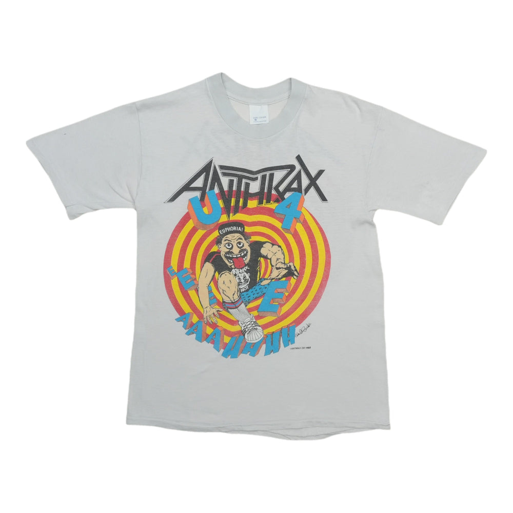 1988 Anthrax State Of Euphoria Spit Inside Tour Shirt Front